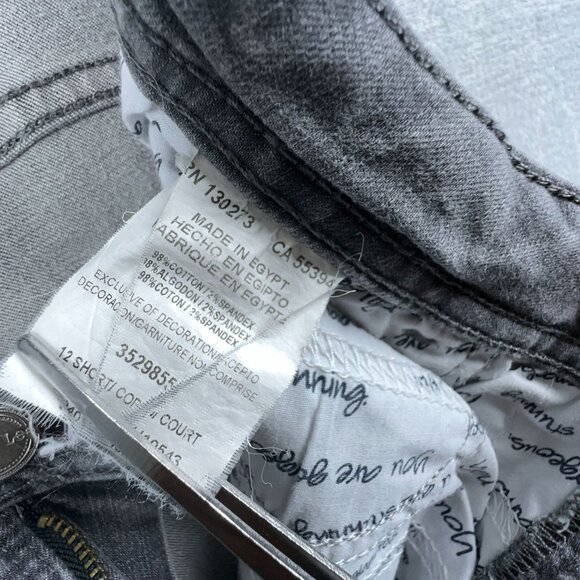 Lee Jeans Womens Size 12S Straight Leg Classic Fit Embroidered Back Pockets Gray - Picture 5 of 10